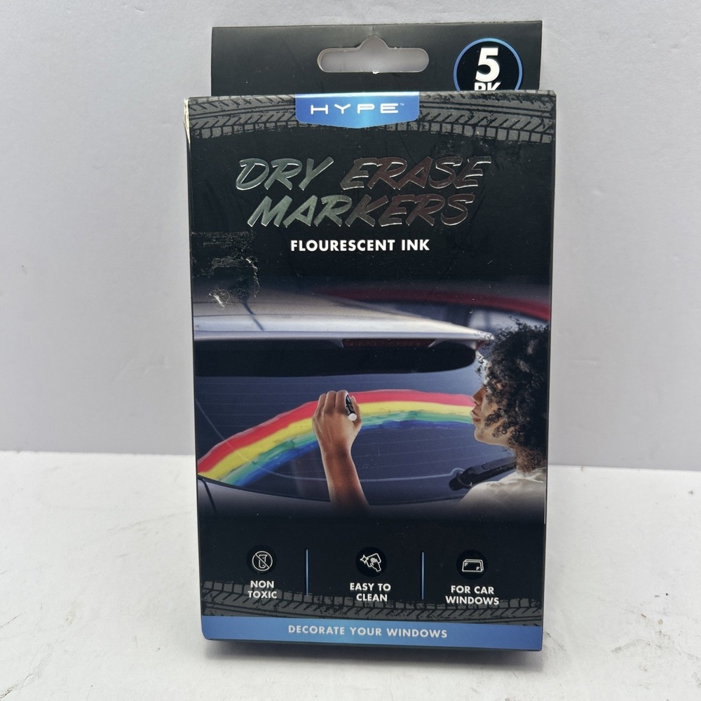 Hype Fluorescent Dry Erase Markers (5-Pack)